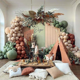 Lofaris DIY Green 127 Pack Balloon Arch Kit | Party Decorations - Beige | Red